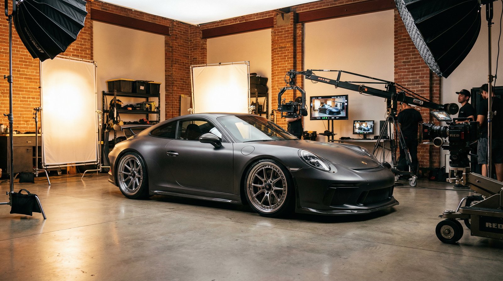 黄色仓库跑车测评视频